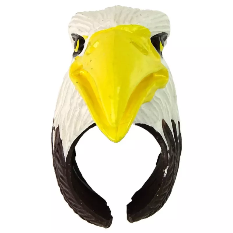 LEAN TOYS Anillo de mano educativo animales águila