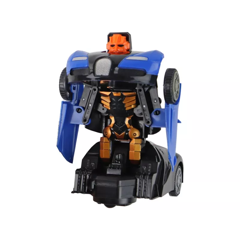 LEAN TOYS Coche robot 2 en 1 Bugatti Azul Efectos de luz