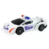 LEAN TOYS Coche robot Policía Blanco Transformación 2 en 1