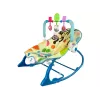 LEAN TOYS Mecedora 2 en 1 azul cebra con sonidos y vibración