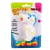 LEAN TOYS Lanzador de bolas de goma unicornio para niños con 5 bolas