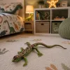 LEAN TOYS Sand Lizard Figura de goma elástica realista 15 cm