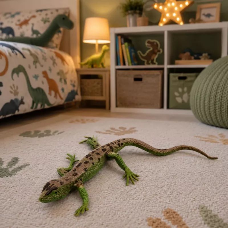LEAN TOYS Sand Lizard Figura de goma elástica realista 15 cm