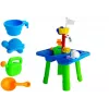 LEAN TOYS Mesa arenero con moldes, pala, rastrillo y nube - multicolor