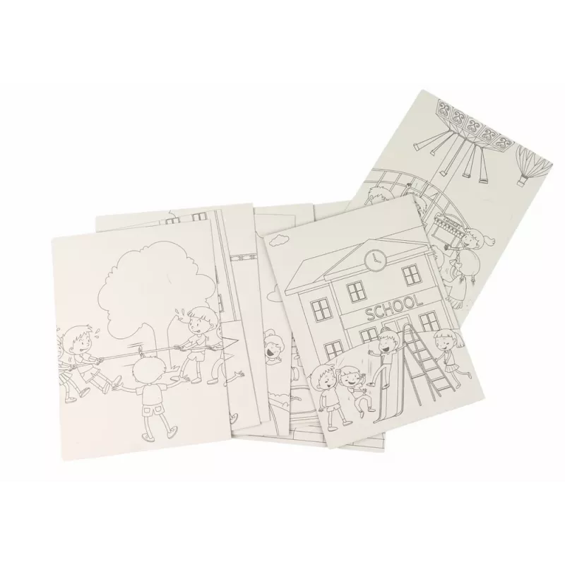 LEAN TOYS Libro para Colorear Rascando para Niños Escuela