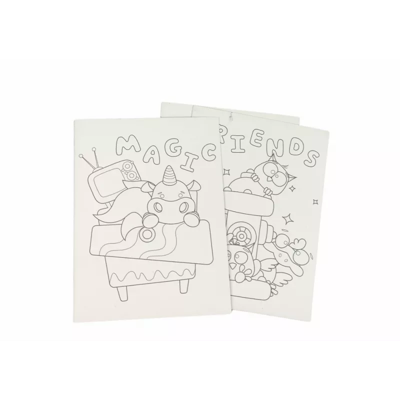 LEAN TOYS Libro para Colorear Rascando para Niños Animales