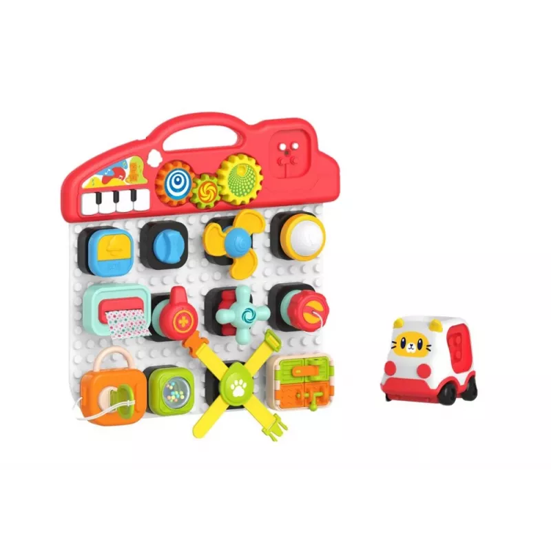 LEAN TOYS tablero sensorial para niños, panel de aprendizaje, piano interactivo