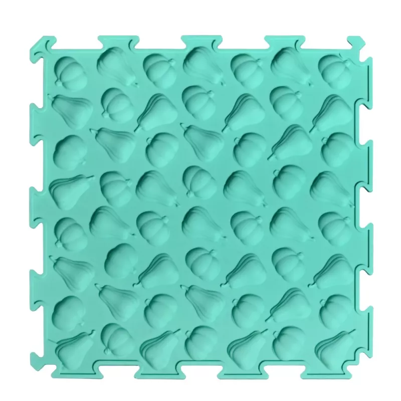 LEAN TOYS Puzzle de baldosas sensoriales de diversas estructuras Colores 24,5 cm 10 uds.