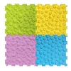 LEAN TOYS Puzzle de baldosas sensoriales de diversas estructuras Colores 24,5 cm 10 uds.