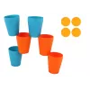 LEAN TOYS Base de vaso sensorial especialmente diseñada para vasos de juego Puzzle creativo 3 en 1 de 16 piezas