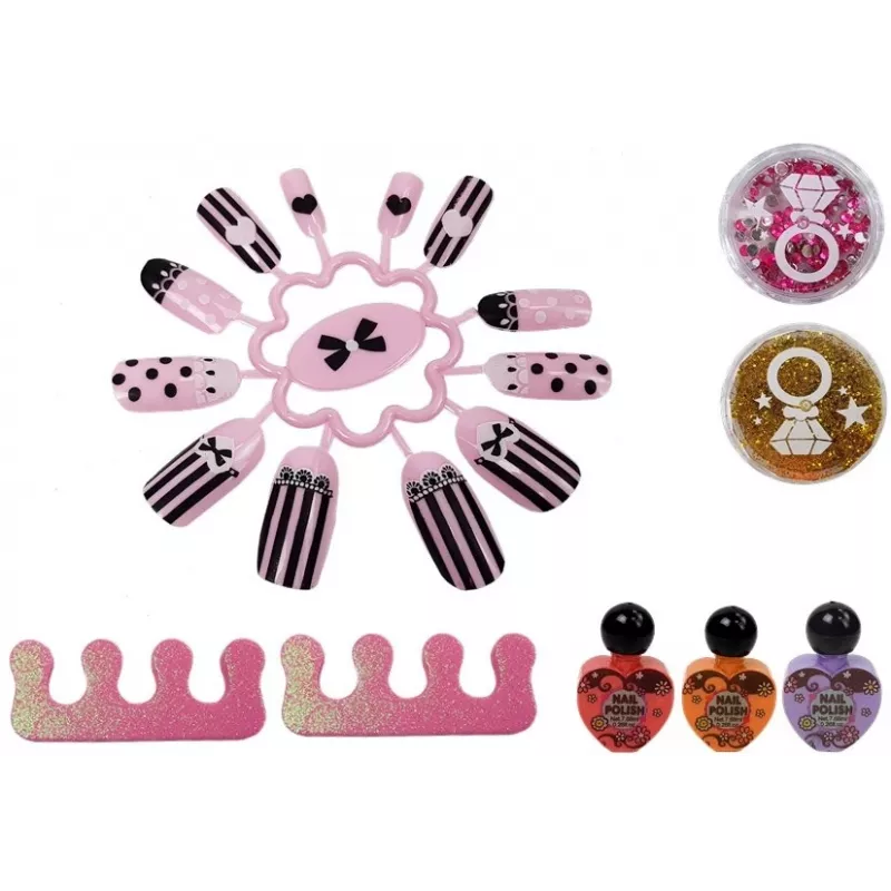 LEAN TOYS Set para crear un secador de esmalte de uñas con purpurina