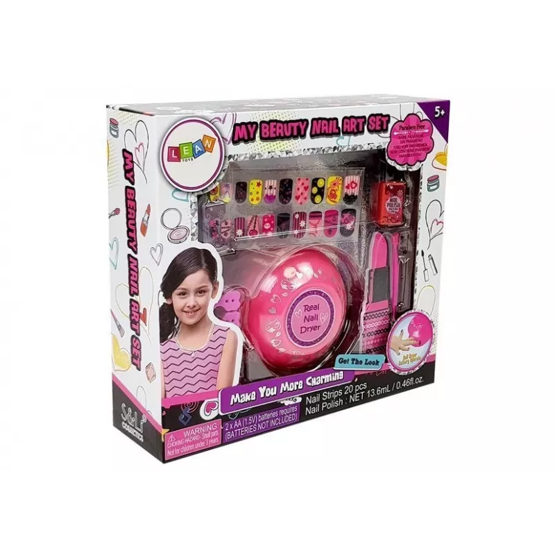 LEAN TOYS Set para crear un secador de esmalte de uñas, diseños variados