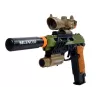 LEAN TOYS Set pistola militar rifle cuchillo medalla mira telescópica