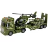 LEAN TOYS Set tanque militar propulsión por fricción helicóptero camión
