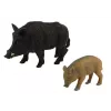 LEAN TOYS Set de 2 figuras de jabalí con cría serie animales del bosque