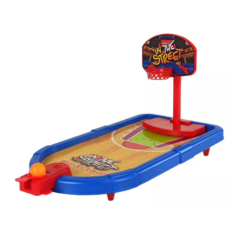 LEAN TOYS Set de juegos arcade 4 en 1 baloncesto fútbol diana bolos dardos