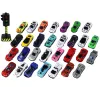 LEAN TOYS Set de coches de resorte de aluminio en caja 30 piezas Coches deportivos de policía