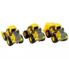 LEAN TOYS Set de vehículos de construcción 3 modelos amarillos