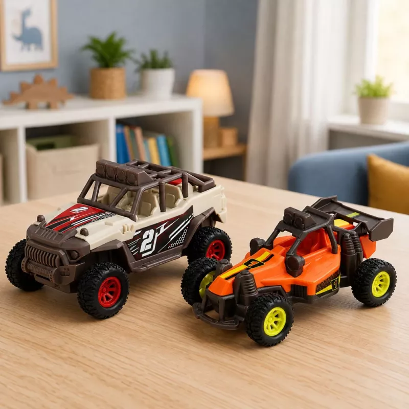 LEAN TOYS set de todoterreno con luz y sonido, 2 piezas