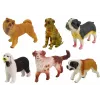 LEAN TOYS Set de figuras de perros razas caninas 6 elementos