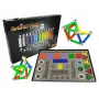 LEAN TOYS Set Magnastix bloques magnéticos 560 + tablero