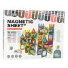 LEAN TOYS Set de bloques magnéticos pista de bolas multicolor 98 piezas