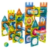 LEAN TOYS Set de bloques magnéticos pista de bolas multicolor 98 piezas