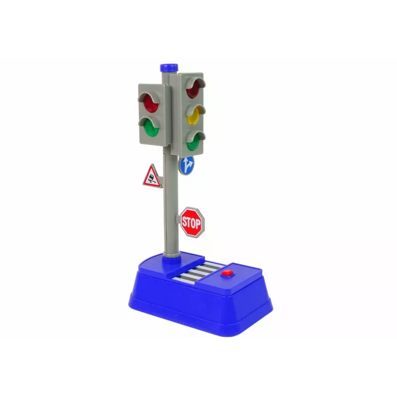 LEAN TOYS Set de señales de tráfico luces sonidos 23 cm