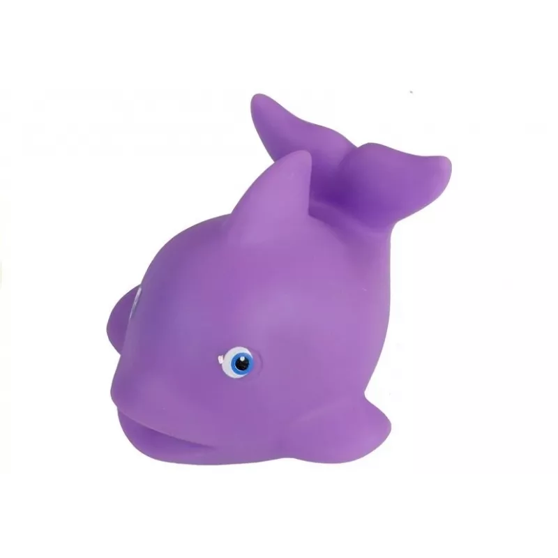 LEAN TOYS Set animales marinos para el baño, colador de peces de goma, 12 piezas