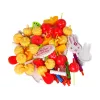 LEAN TOYS Set de dulces Tarta Galletas Decoraciones de velcro DIY
