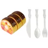 LEAN TOYS Set de dulces Tarta Galletas Decoraciones de velcro DIY