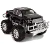 LEAN TOYS Set de vehículos camión monstruo negro caravana blanca 58 cm