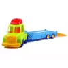 LEAN TOYS Set de vehículos Policía Bomberos Autotransportador Vehículos desmontables
