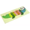 LEAN TOYS Set de puzzles de madera cocodrilo números