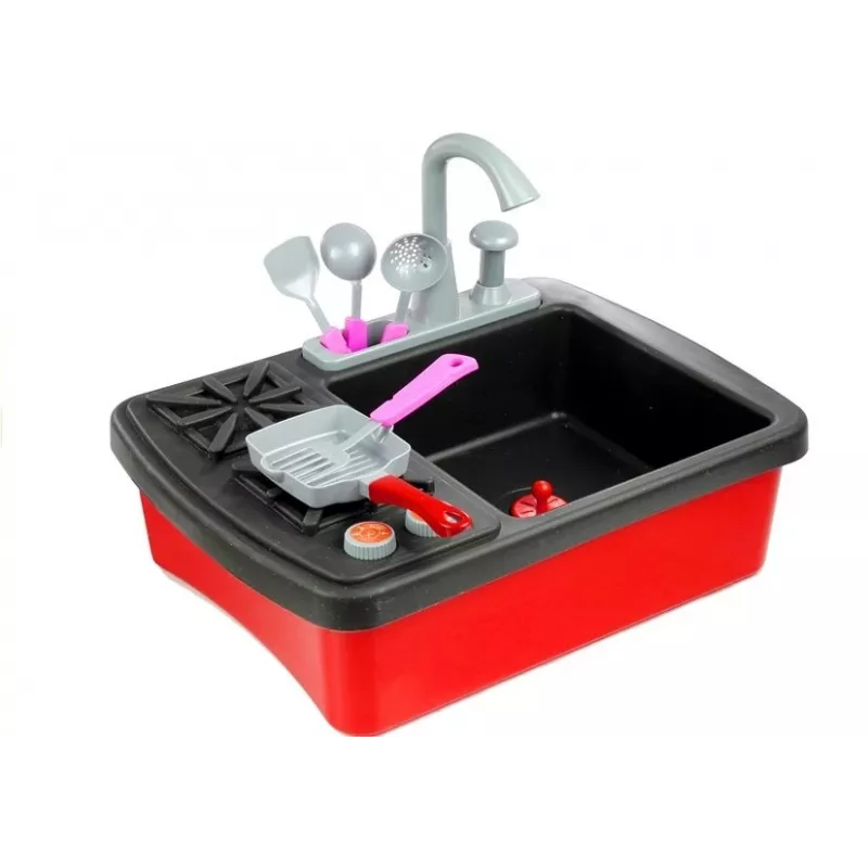 LEAN TOYS Lavabo fregadero de cocina con accesorios
