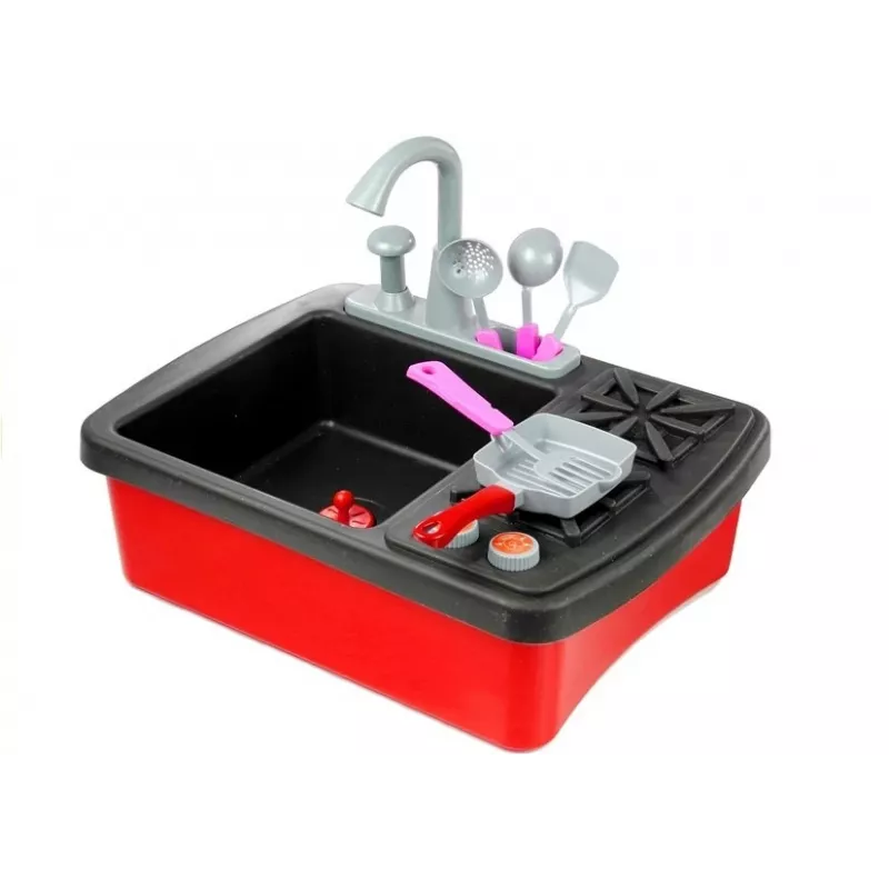 LEAN TOYS Lavabo fregadero de cocina con accesorios