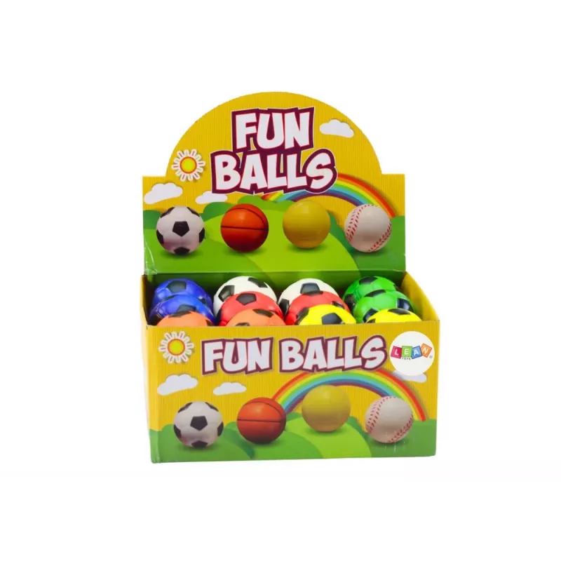 LEAN TOYS balón de fútbol pequeño de espuma blanda 5,5 cm