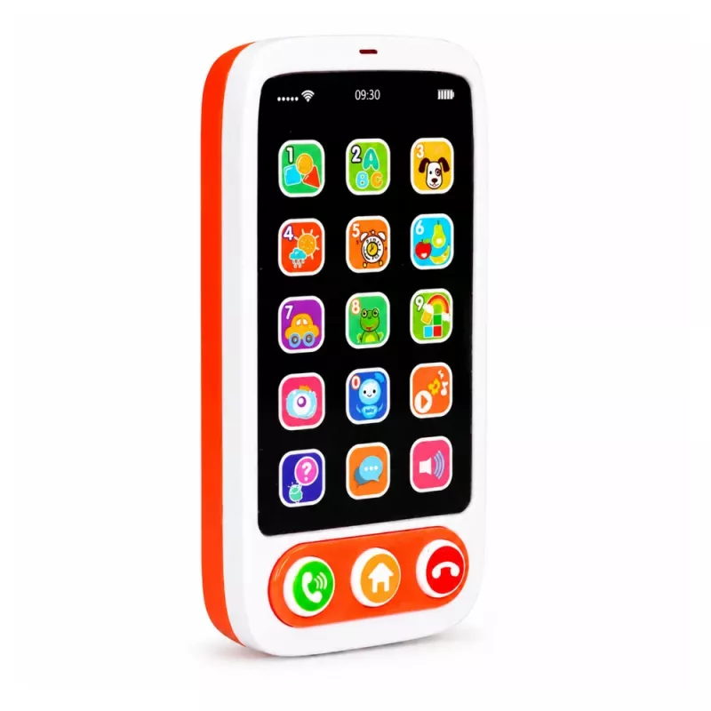 LEAN TOYS Smartphone Juguete educativo interactivo para niños con sonidos y luces