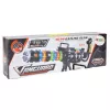 LEAN TOYS Rifle de francotirador con soporte, luz, sonido y vibración – Rifle de juguete electrónico negro
