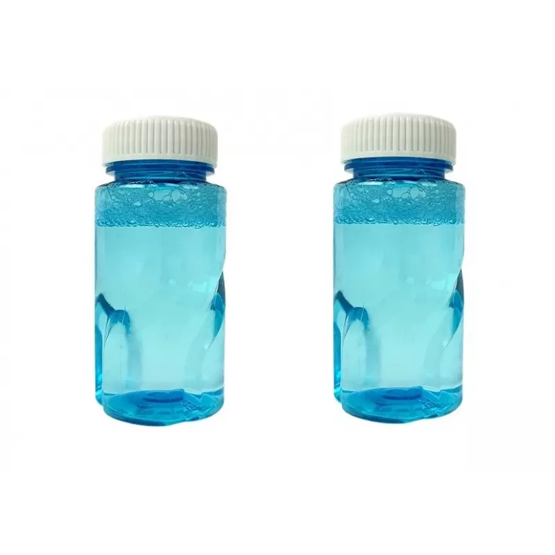 LEAN TOYS Pistola de pompas de jabón flamenco azul