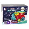 LEAN TOYS Locomotora de pompas de jabón con luz y sonido, azul