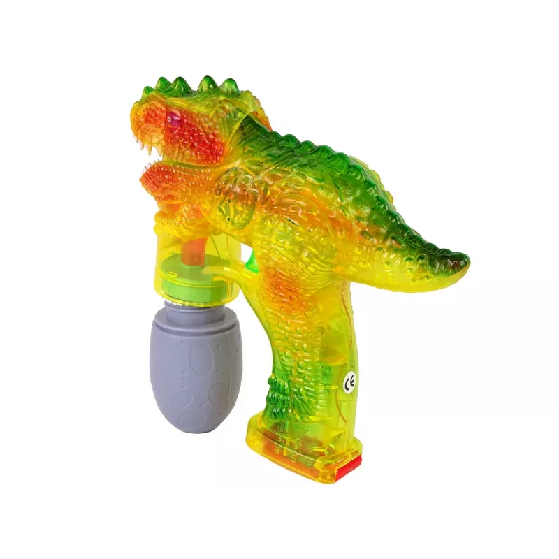 LEAN TOYS máquina de pompas de jabón dinosaurio 1x huevo