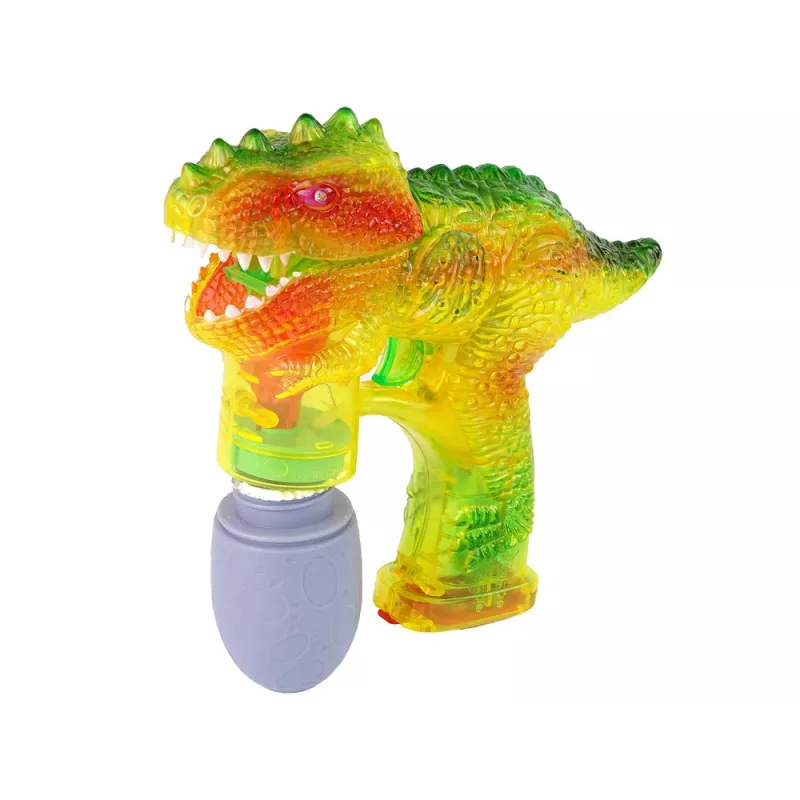 LEAN TOYS máquina de pompas de jabón dinosaurio 1x huevo