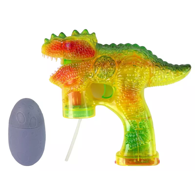 LEAN TOYS máquina de pompas de jabón dinosaurio 1x huevo
