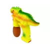 LEAN TOYS Pistola de pompas de jabón dinosaurio huevo gel amarillo