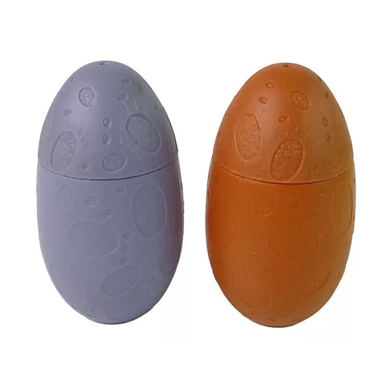 LEAN TOYS Pistola de pompas de jabón dinosaurio huevo gel amarillo