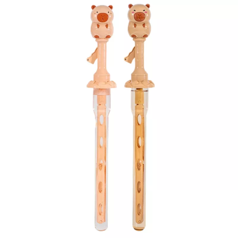 LEAN TOYS Pompas de jabón Palo extensible grande Capybara 49,5 cm 100 ml