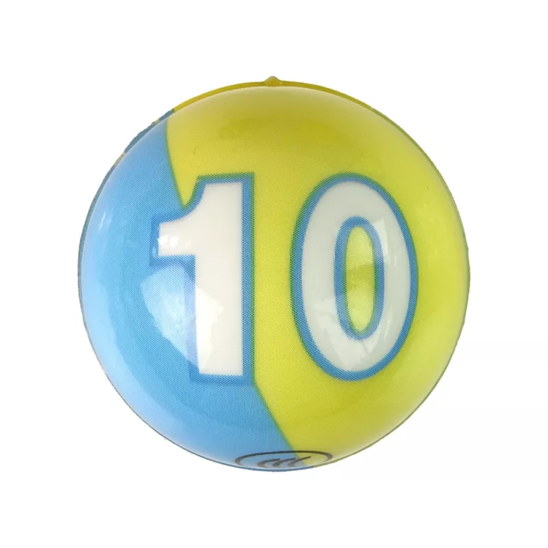 LEAN TOYS Pelota blanda pequeña con estampados y colores para bebé 7 cm de diámetro