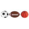 LEAN TOYS Set de pelotas blandas deportivas 3 en 1 fútbol baloncesto
