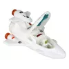 LEAN TOYS Space Mission Cosmos set de juego de 4 elementos – cohete, astronauta, rover y bandera (4 piezas, a partir de 3 años)